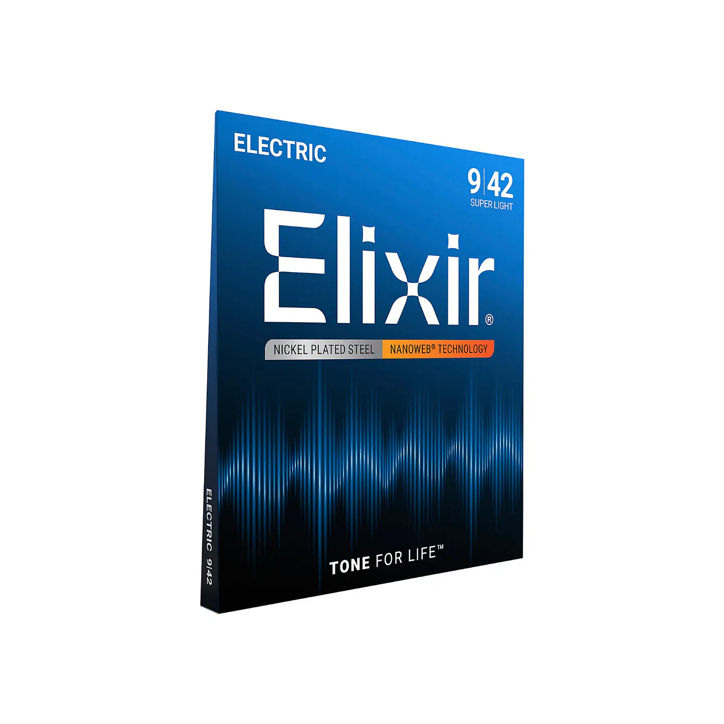 Cuerdas Elixir para Guitarra Eléctrica con Recubrimiento NANOWEB® – Super Light (.009–.042) 2