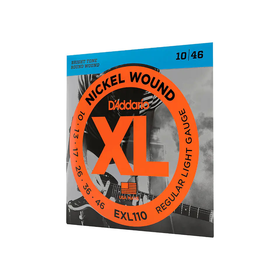 Cuerdas D'Addario EXL110 Nickel Wound para Guitarra Eléctrica – Light (.010–.046) 2