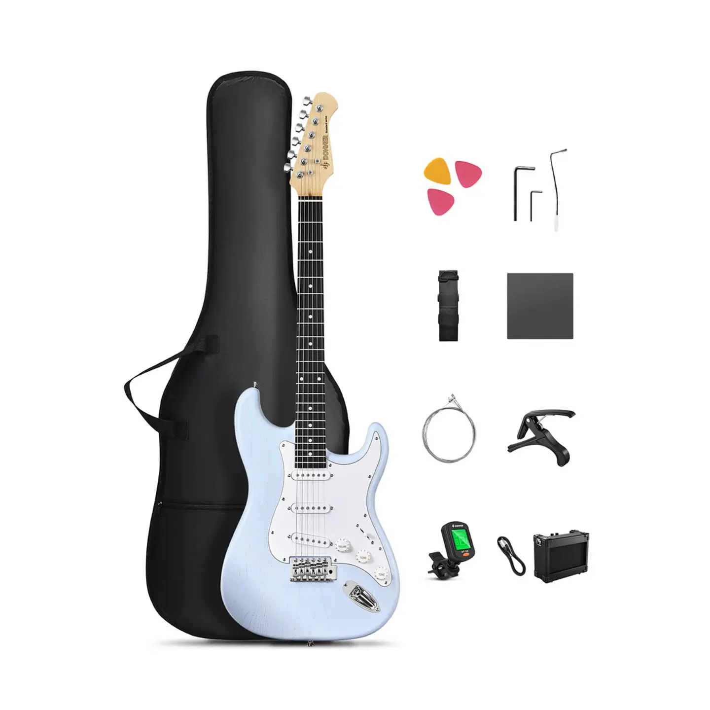 Set de Guitarra Eléctrica Donner DST-80 ST Sonic Blue 2