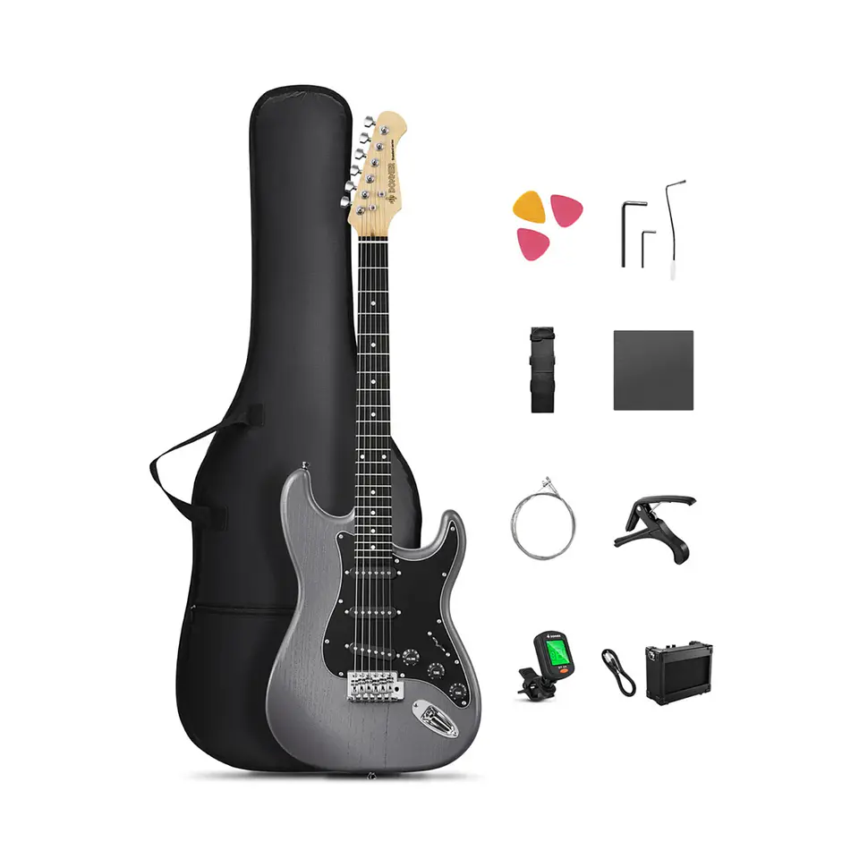 Set de Guitarra Eléctrica Donner DST-80 ST Matton Black 2