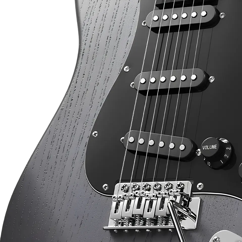 Set de Guitarra Eléctrica Donner DST-80 ST Matton Black 3