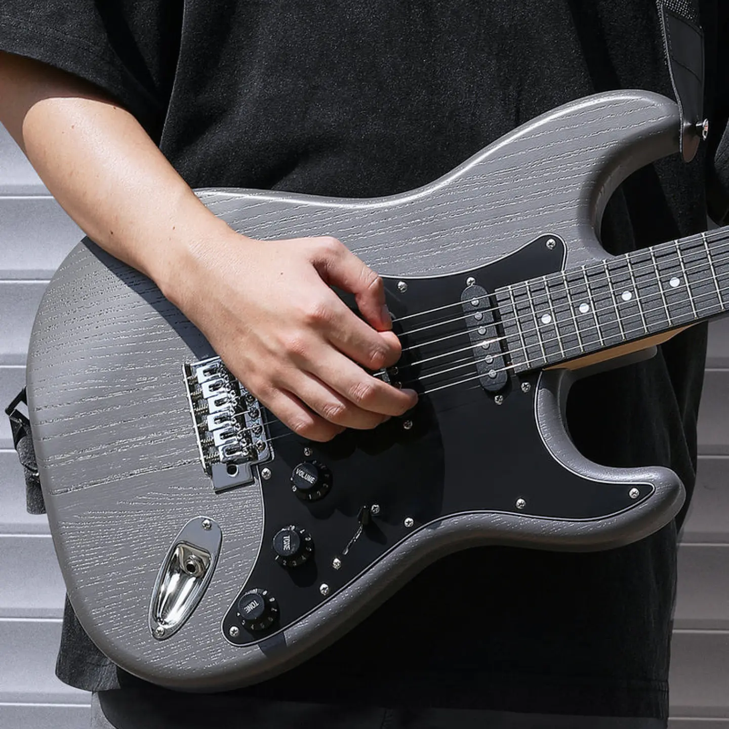 Set de Guitarra Eléctrica Donner DST-80 ST Matton Black 7