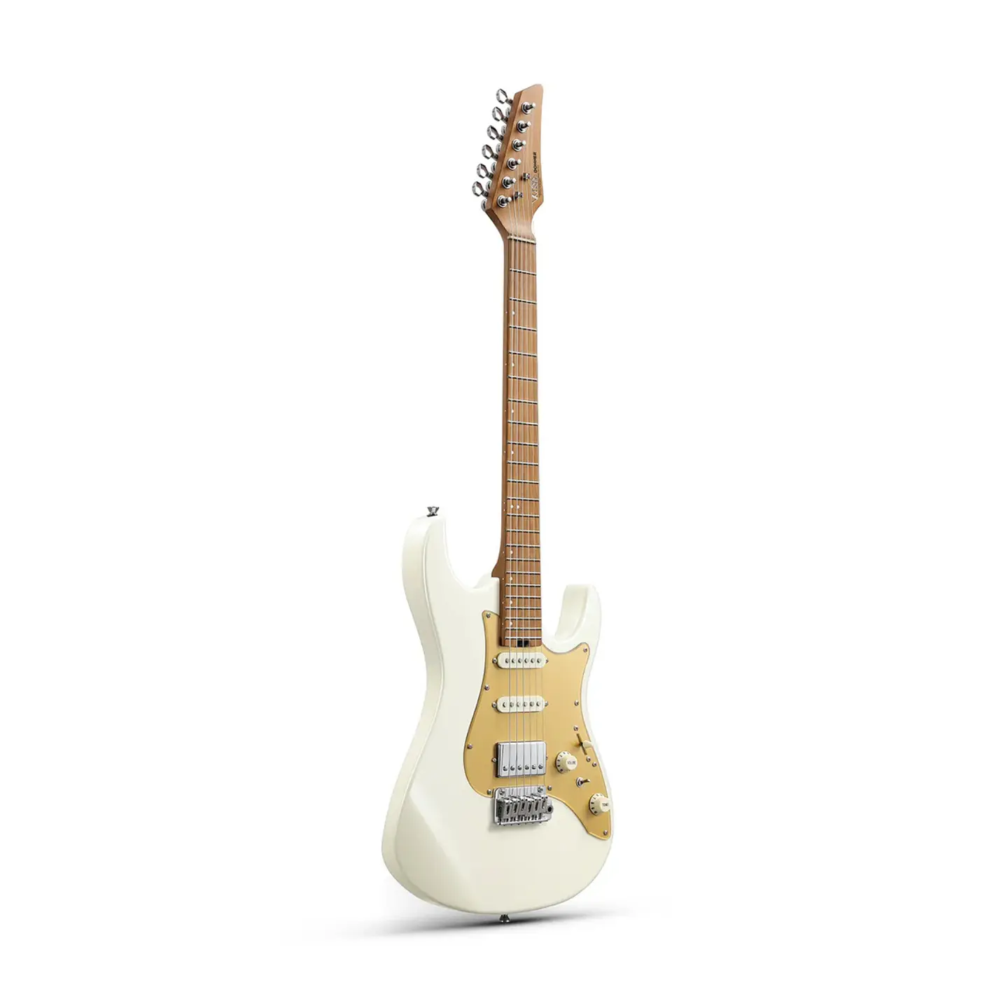 Guitarra Eléctrica Donner DST-550 Gold White 3