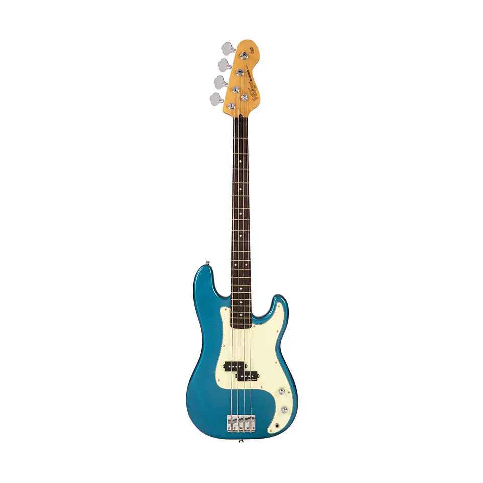 Bajo eléctrico Vintage V40 Coaster Series Candy Apple Blue 1