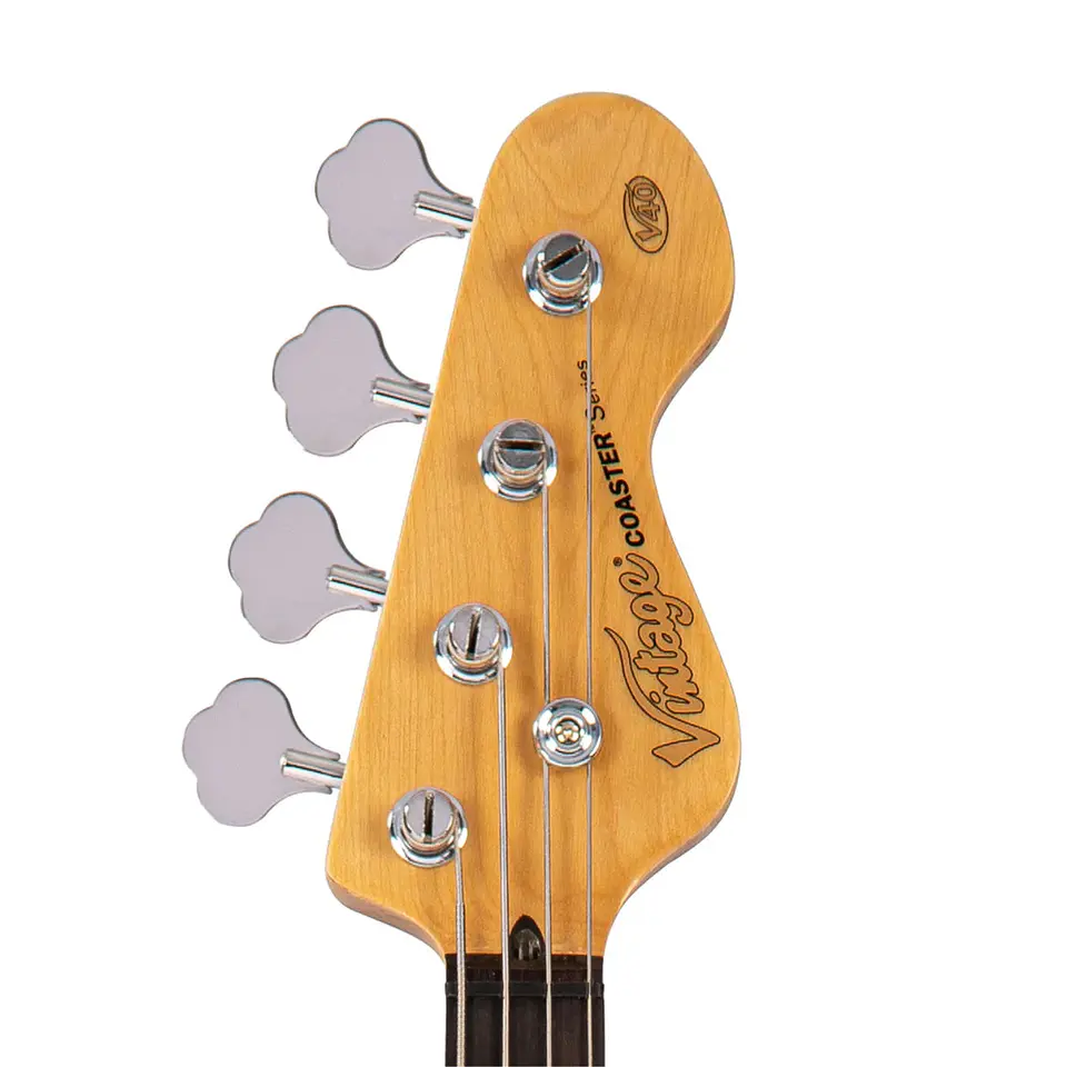 Bajo eléctrico Vintage V40 Coaster Series Candy Apple Blue 7