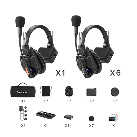 Sistema de intercomunicación inalámbrico Saramonic WiTalk9 WT7S