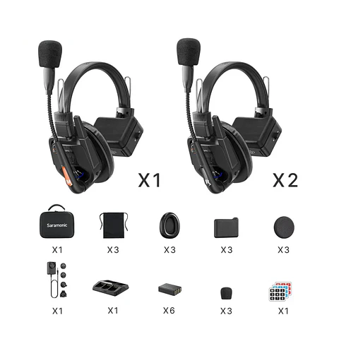Sistema de intercomunicación inalámbrico Saramonic WiTalk9 WT3S