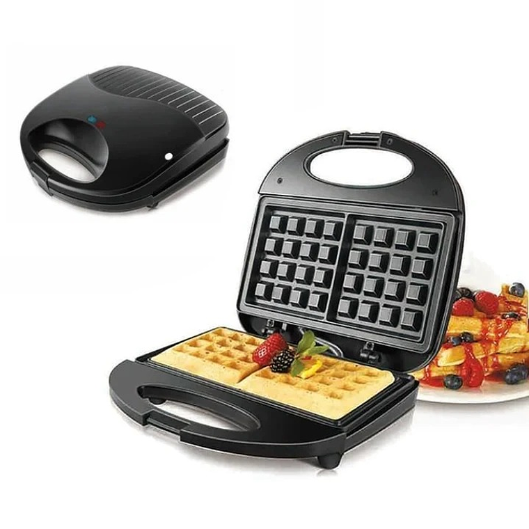 Wafflera Eléctrica Antiadherente 750W 1