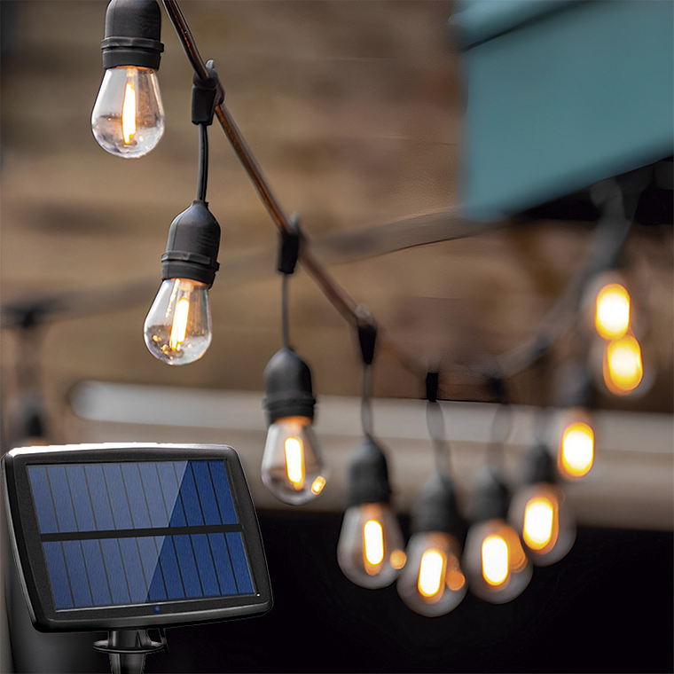 Luces Guirnalda 10mts Solar Usbcontrol 1