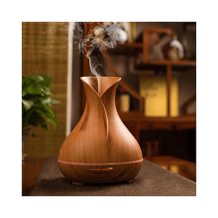 Lámpara Humidificadora De Madera Elegant