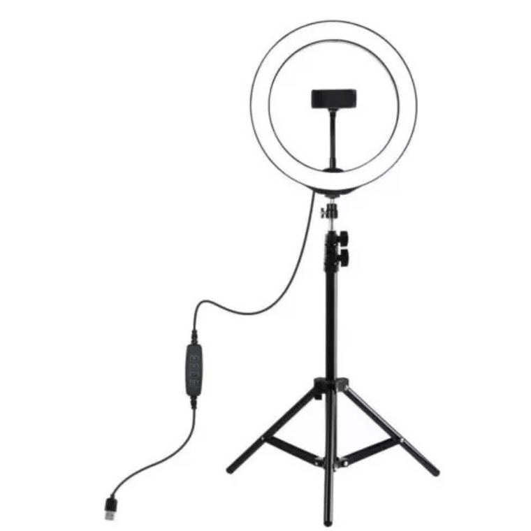 Aro De Luz Led 26 Cm Trípode 2.1 M 1