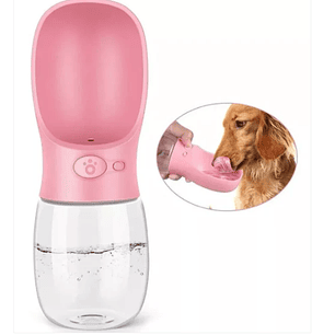Bebedero Portátil Para Mascota Con Botón