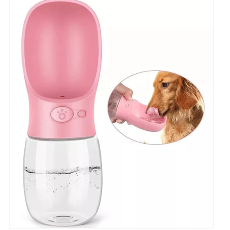 Bebedero Portátil Para Mascota Con Botón 1