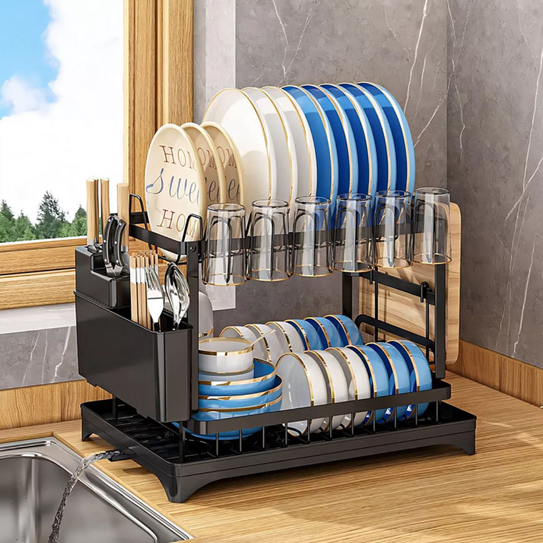 Escurridor De Loza Secaplatos 2 Niveles 1