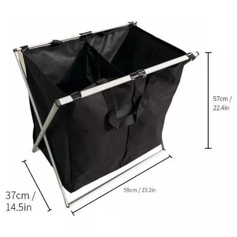 Organizador De Ropa Sucia Doble 4