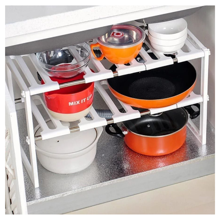 Organizador Doble Con Estante Adaptable 2