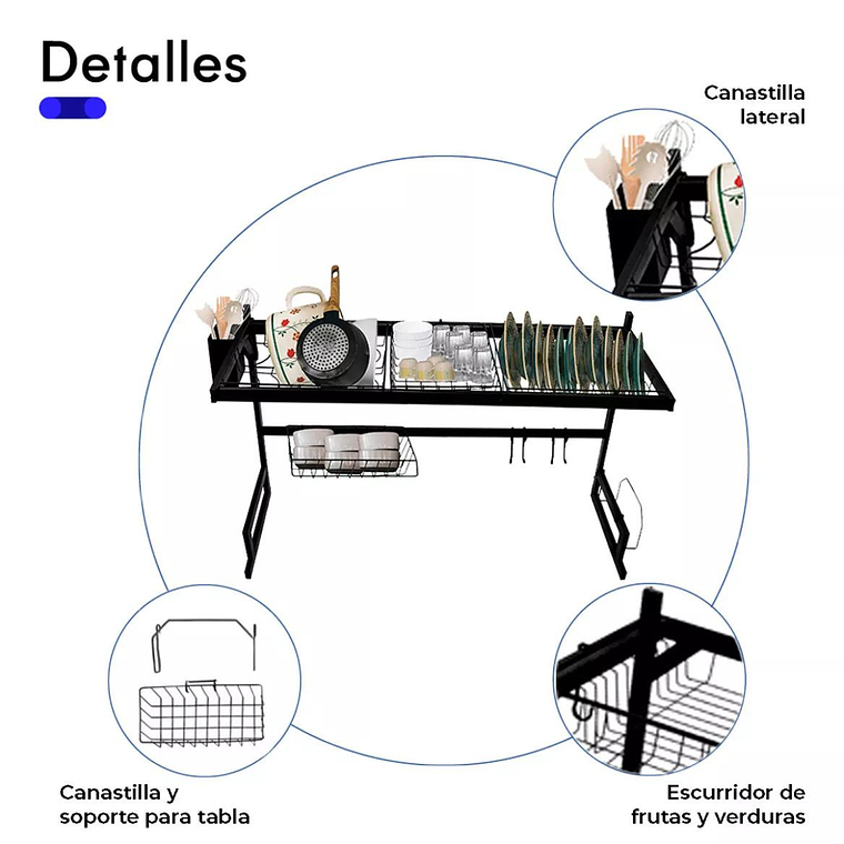 Escurridor De Platos En Altura 3
