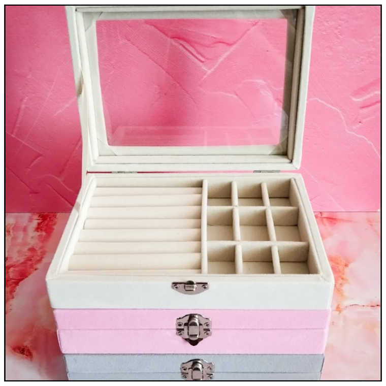 Joyero De Terciopelo Cerradura 2