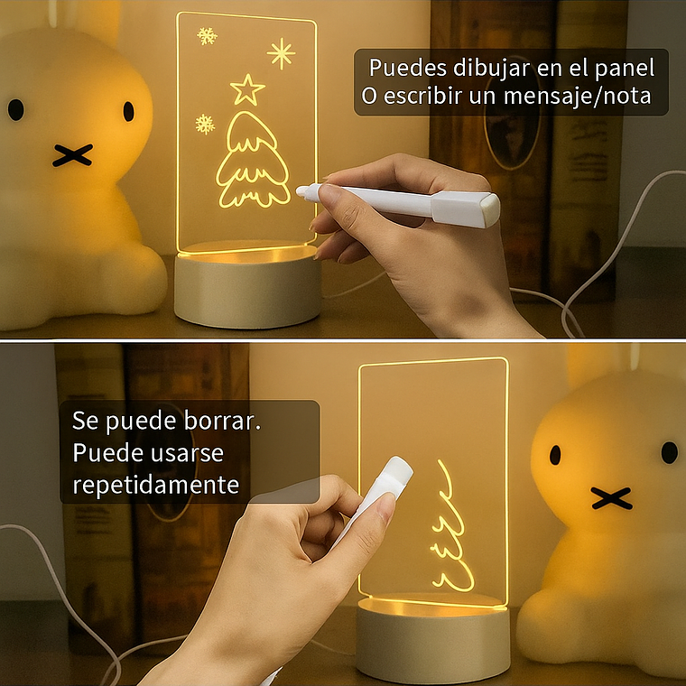 Lampara Led Con Panel De Escritura 3