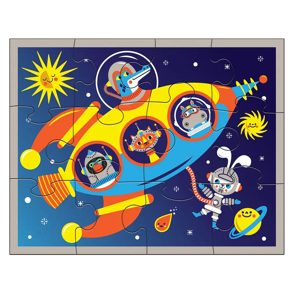 Puzzle Espacio Exterior 12 pcs 2
