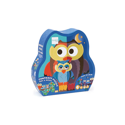 Puzzle Doble con Forma de Búho 39 pcs.