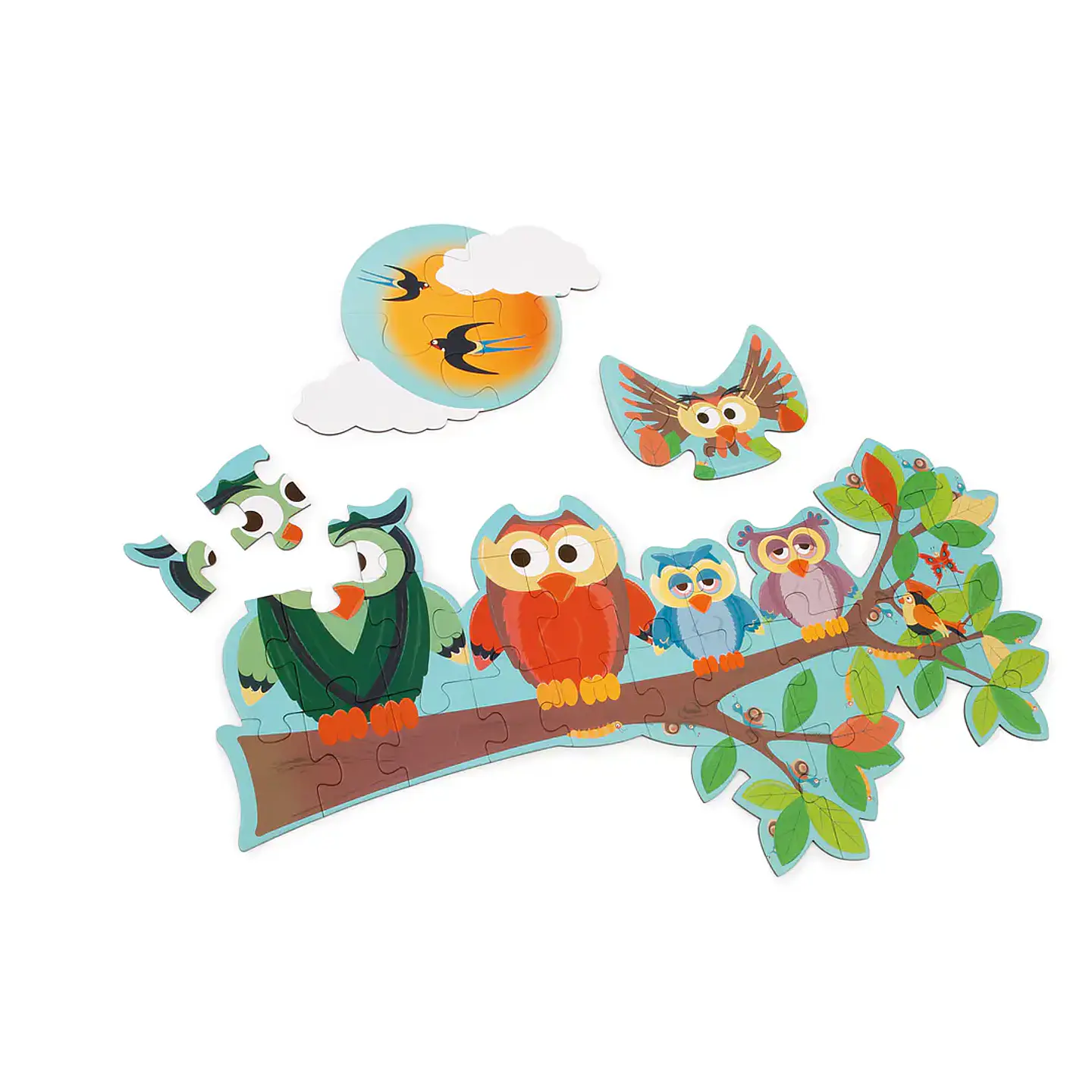 Puzzle Doble con Forma de Búho 39 pcs. 4