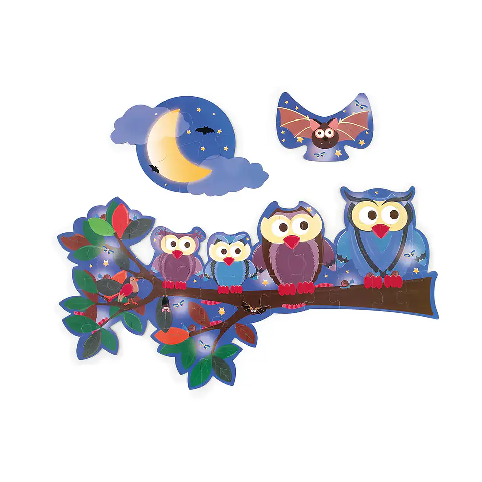 Puzzle Doble con Forma de Búho 39 pcs. 3