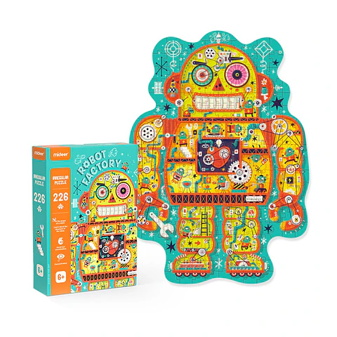 Puzzle con Forma Fábrica de Robot 226 pcs