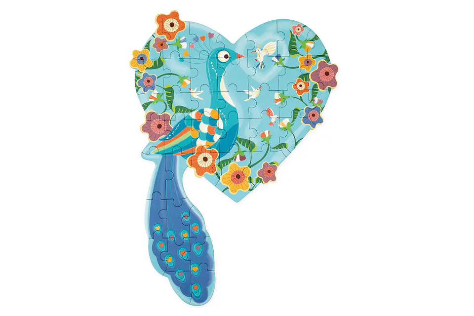 Puzzle con Forma Pavo Real 40 pcs 3