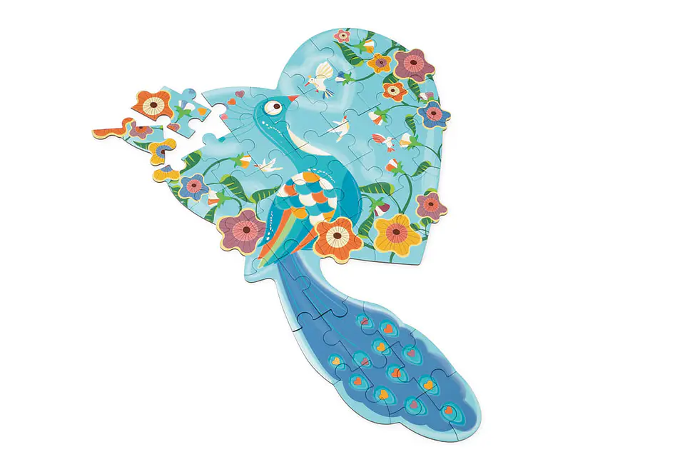 Puzzle con Forma Pavo Real 40 pcs 2