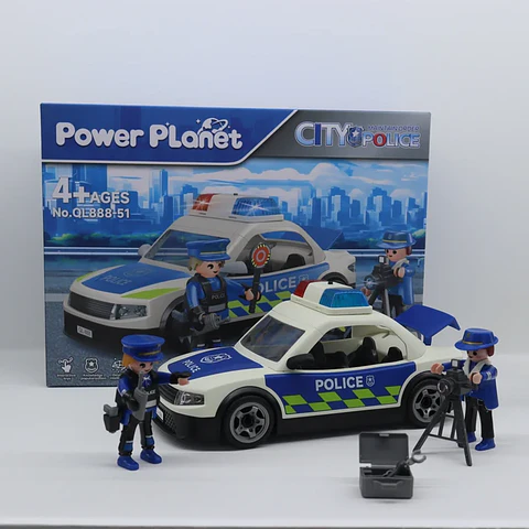 Auto de Policias con Luz y Sonidos
