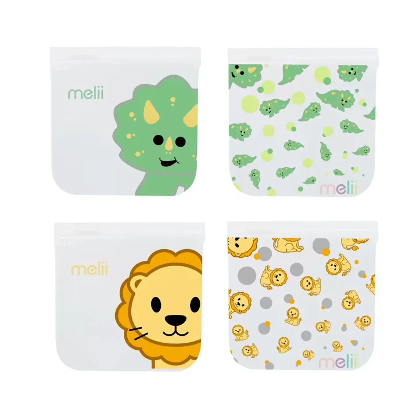 Pack de 4 Bolsas Reutilizables para Snacks 2
