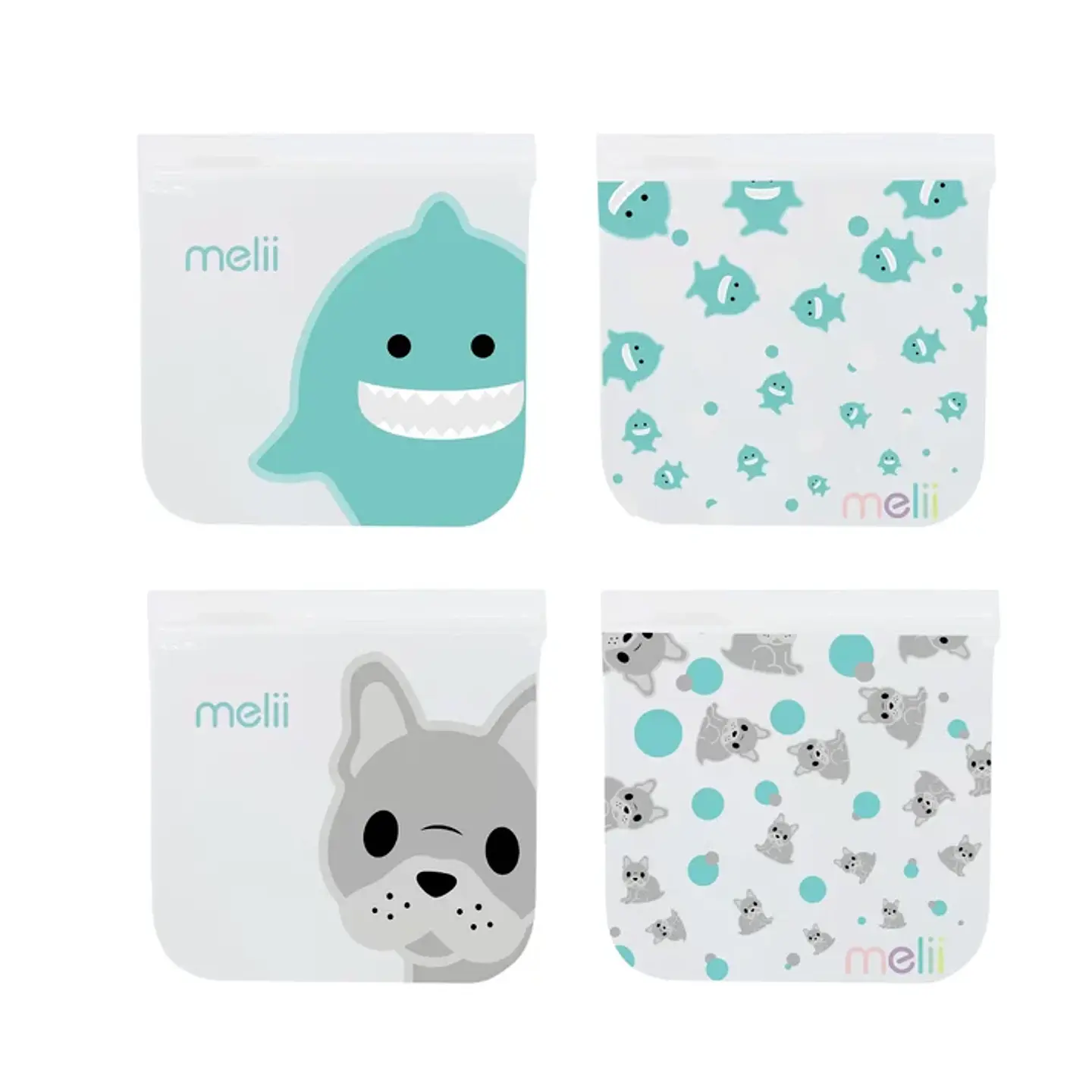 Pack de 4 Bolsas Reutilizables para Snacks 3
