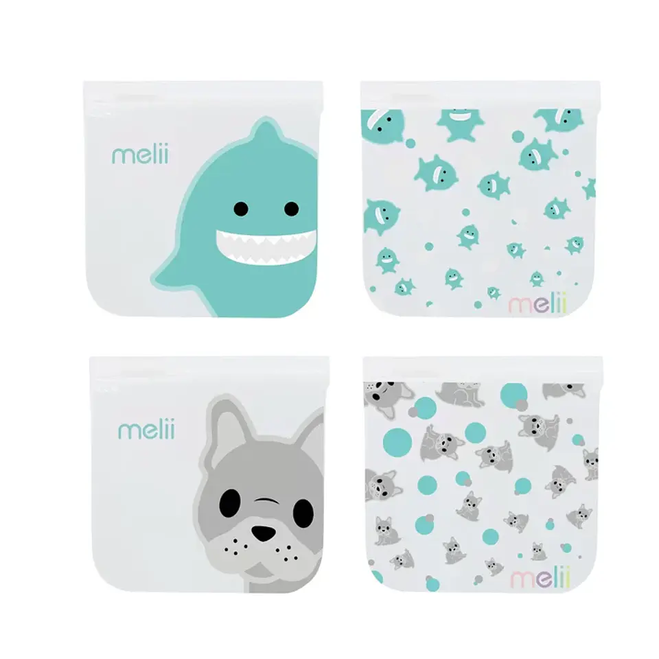 Pack de 4 Bolsas Reutilizables para Snacks 3
