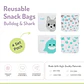 Pack de 4 Bolsas Reutilizables para Snacks - Miniatura 4