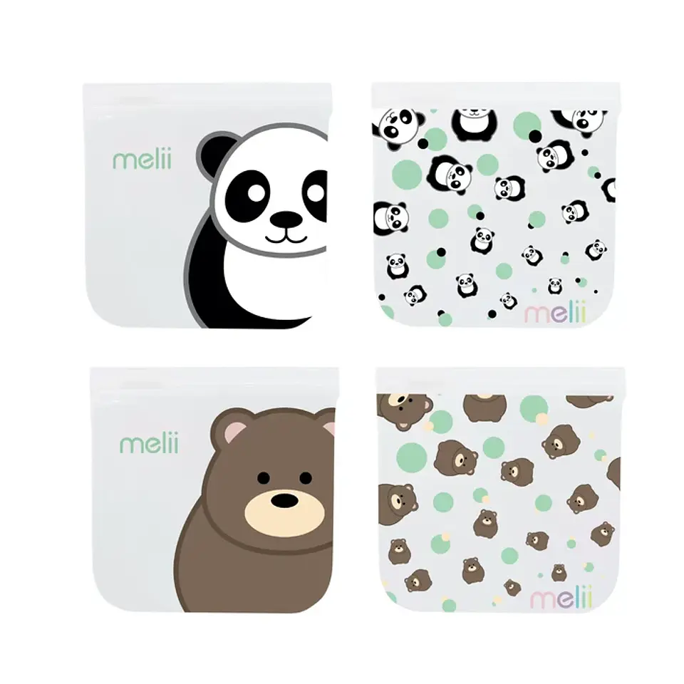 Pack de 4 Bolsas Reutilizables para Snacks 5