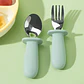Set de Cuchara y Tenedor Mango Silicona - Miniatura 4