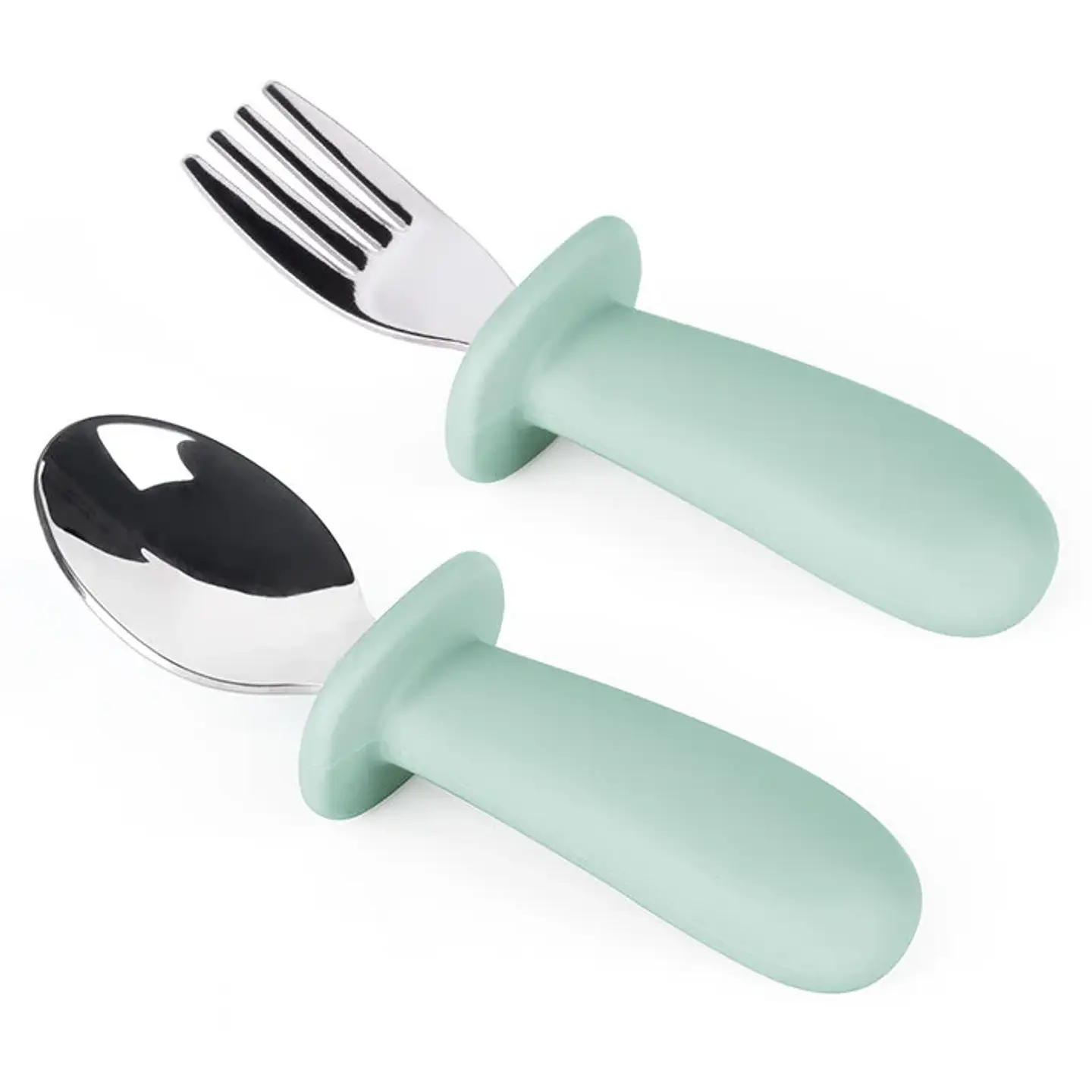 Set de Cuchara y Tenedor Mango Silicona 3