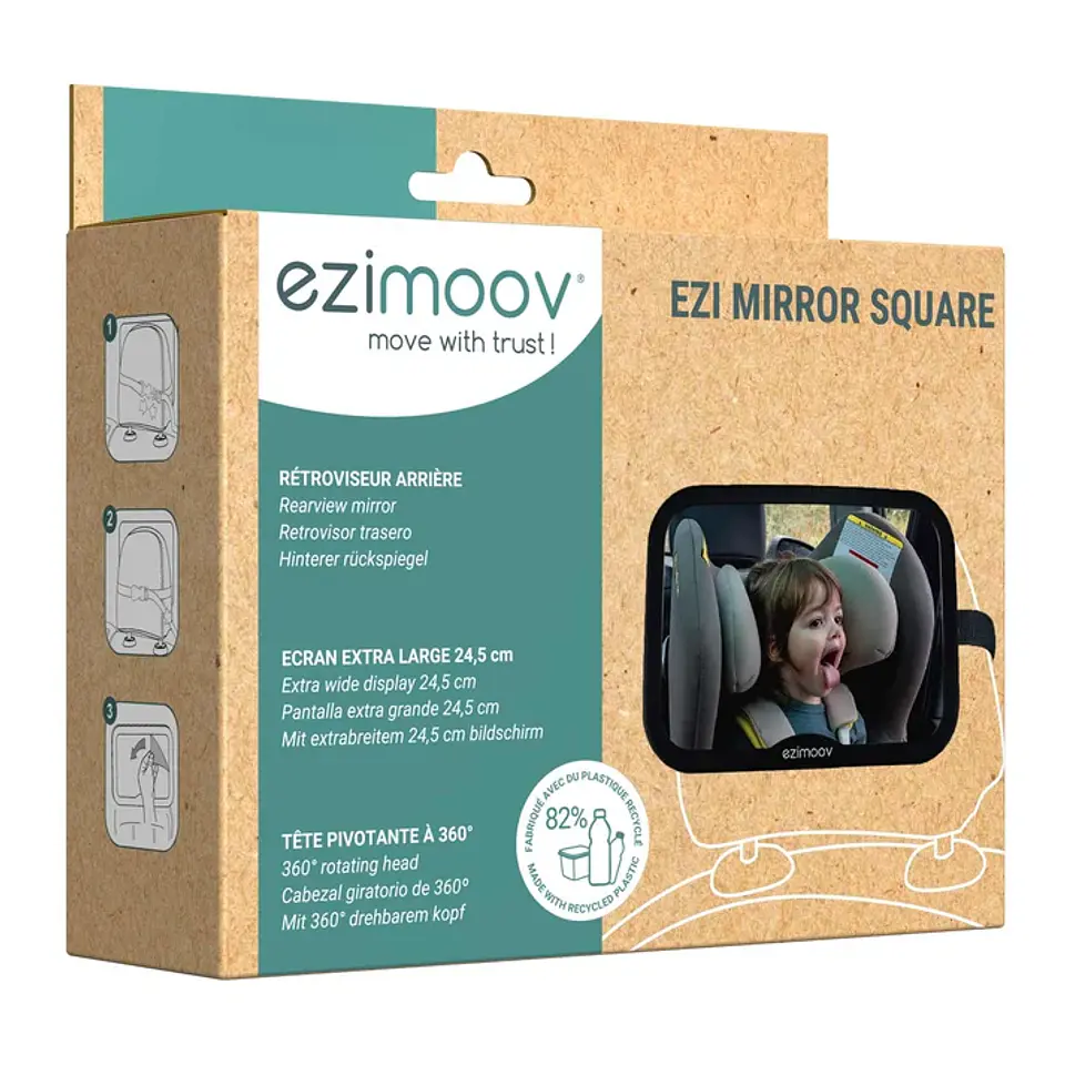 Espejo para Auto Rectangular 1