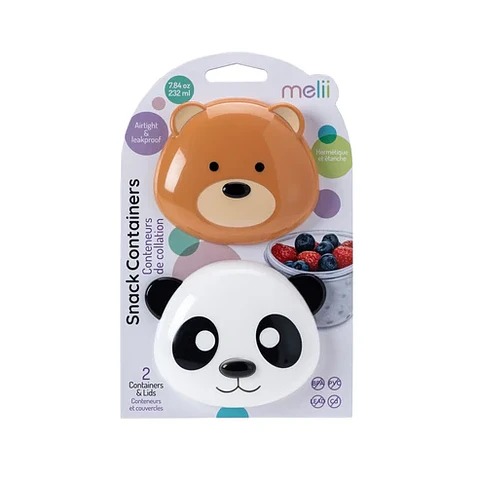 Pack de 2 Contenedores para Snacks