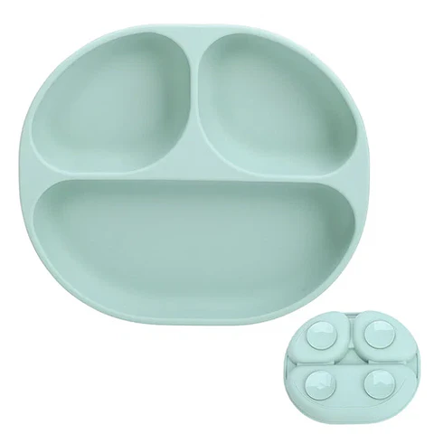 Plato de Silicona con Succión y Divisiones