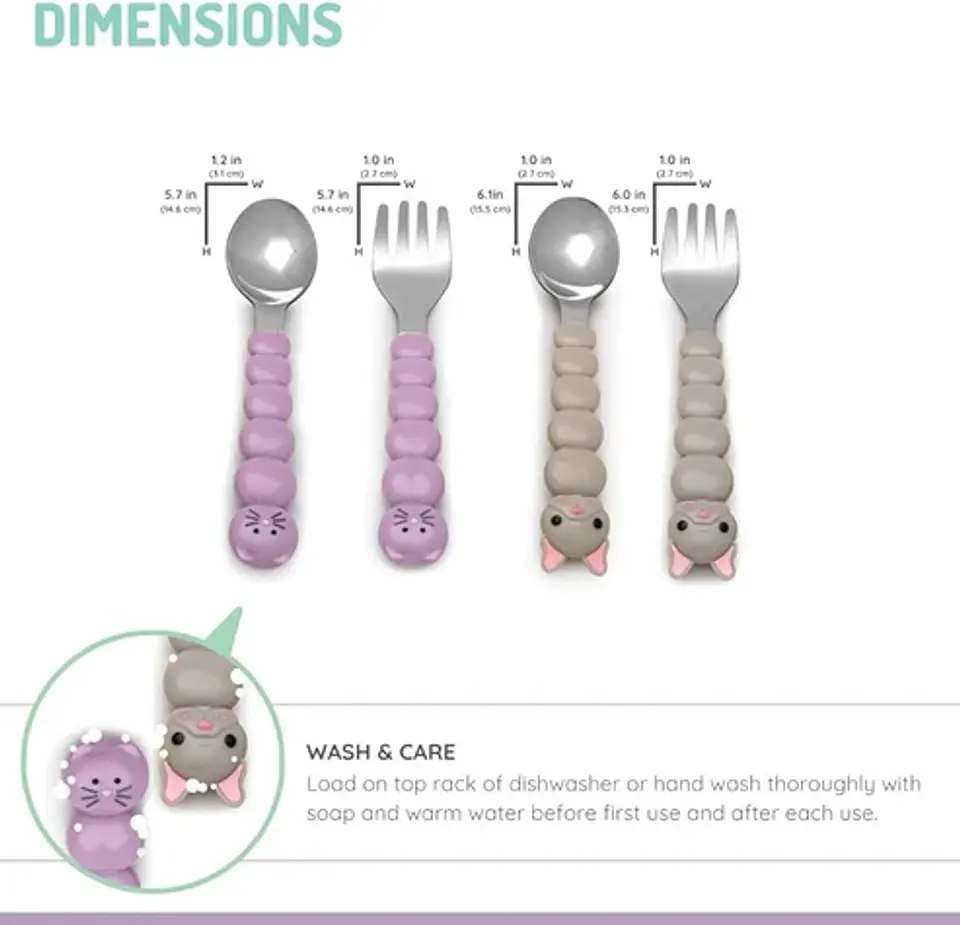 Set de 4 Cubiertos Infantiles  6