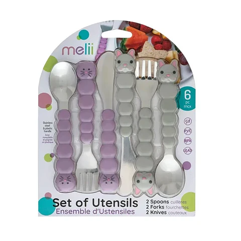Set de 6 Cubiertos Infantiles