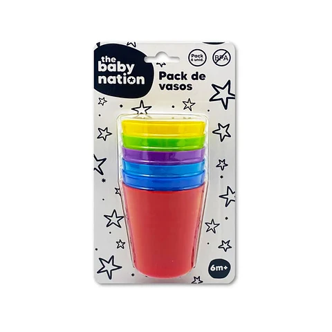 Pack de 6 Vasos Colores
