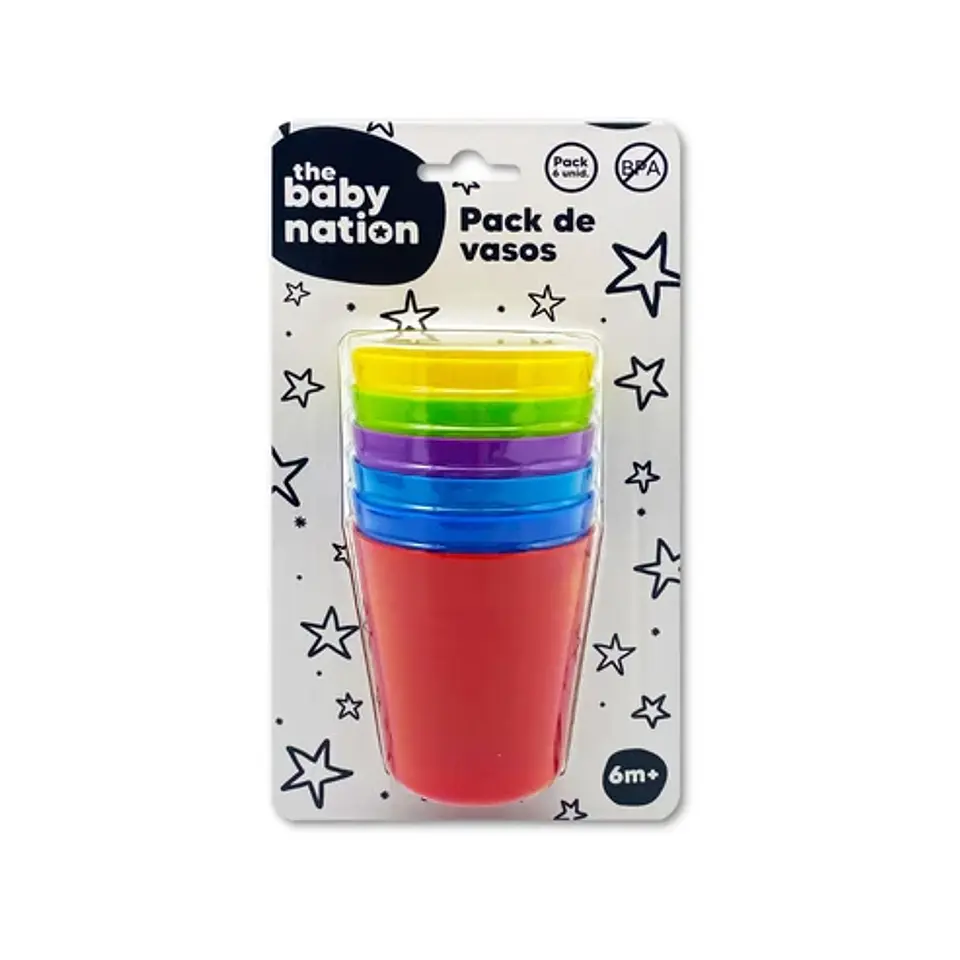 Pack de 6 Vasos Colores 1