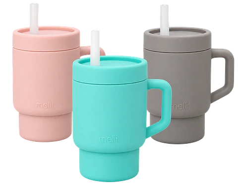 Vaso de Silicona Con Bombilla