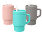 Vaso de Silicona Con Bombilla - Miniatura 1
