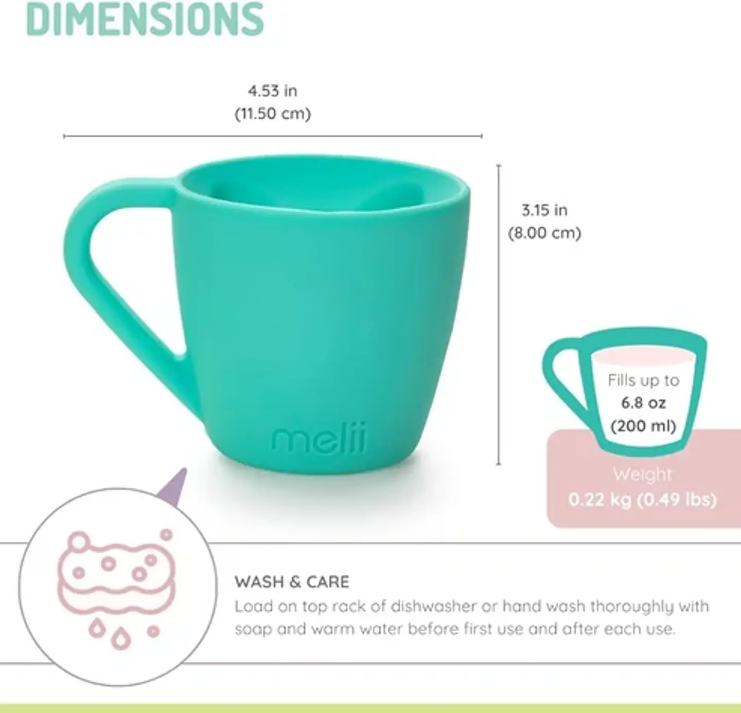 Taza de Silicona Oso – Verde 3