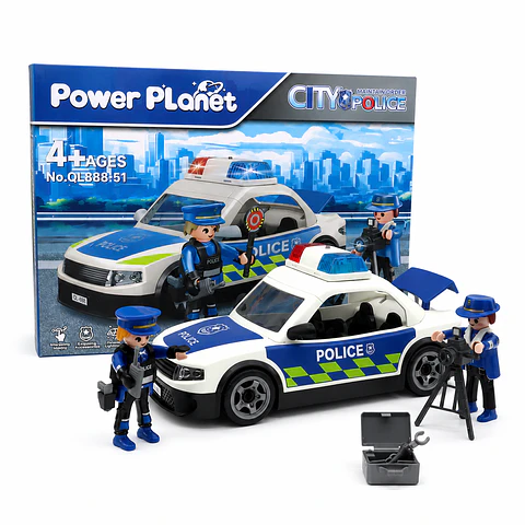 Auto de Policias con Luz y Sonidos