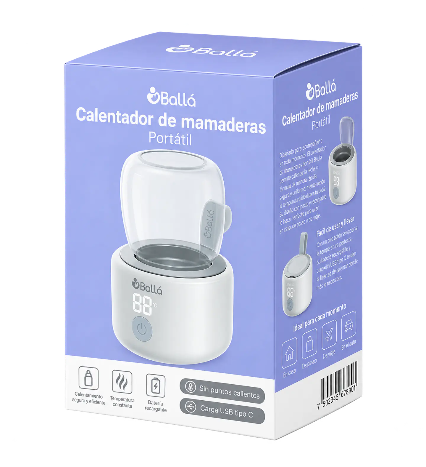 Calentador de Mamaderas Portátil Balia 1